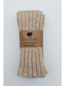 Guêtres Lana bambini en laine et alpaga beige chiné