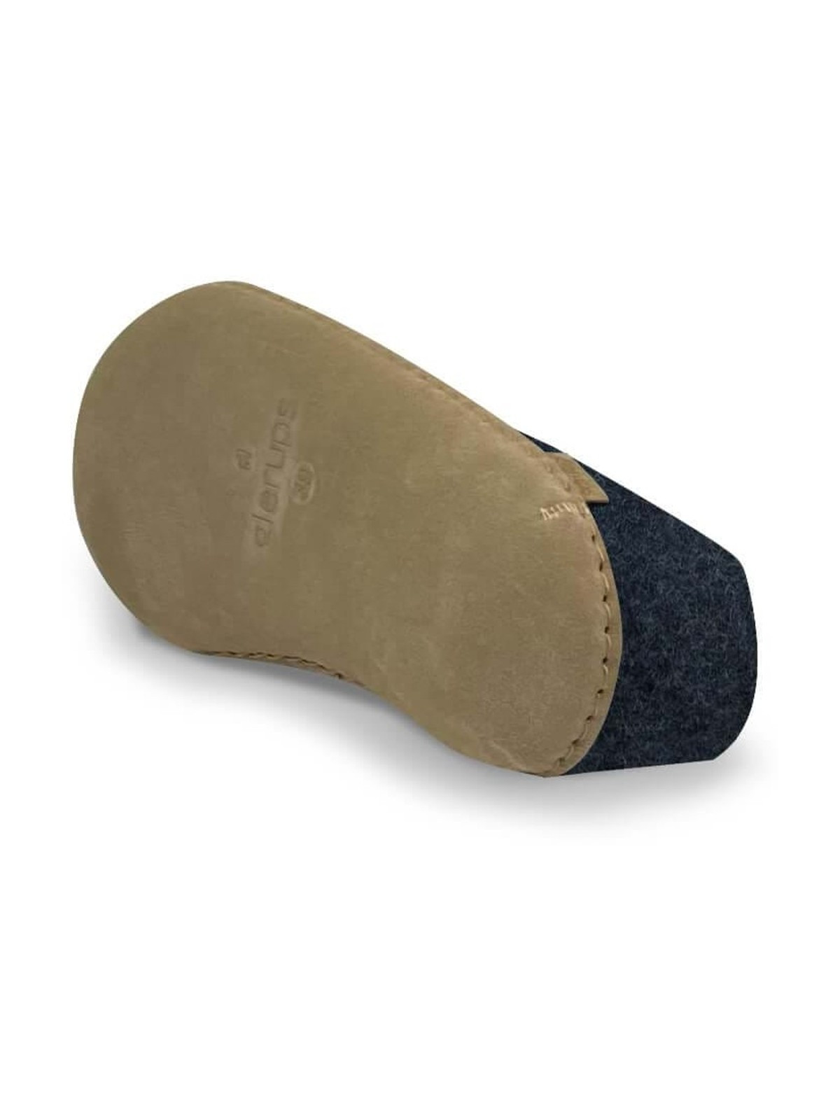 chaussons en laine glerups mi-montants couleur bleu denim