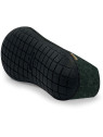 chaussons en laine vert foncé semelles noires