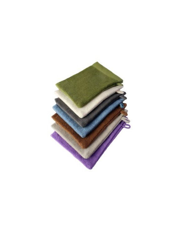 Gant de toilette 100% coton bio  Gant de toilette doux et absorbant...