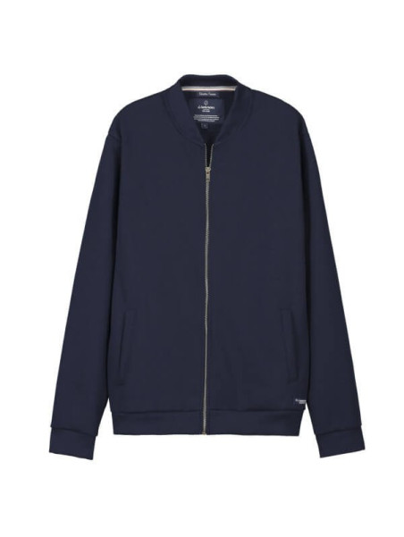 blouson homme zippé bleu marine