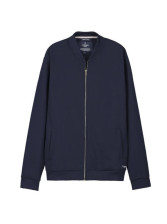 blouson homme zippé bleu marine
