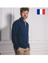 blouson homme zippé bleu marine