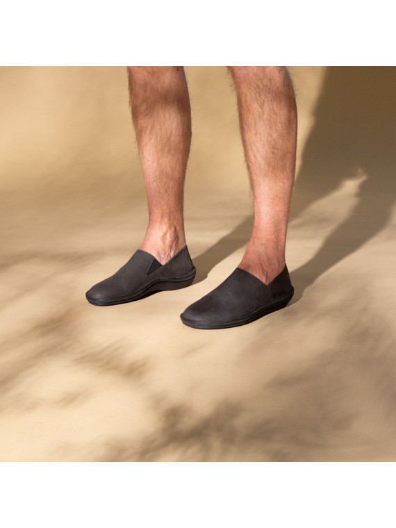 mocassins pour homme gris foncé