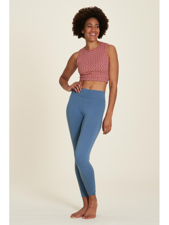 crop top femme imprimé vagues rouges sur fond blanc