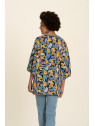 veste kimono motifs paradise multicolore