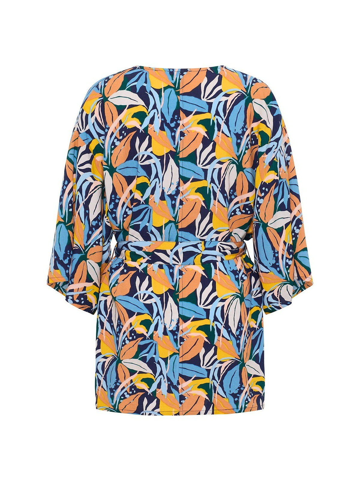 veste kimono motifs paradise multicolore