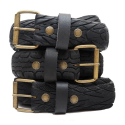 Ceinture Large en Recyclage de Pneu de Vélo - La Vie est Belt