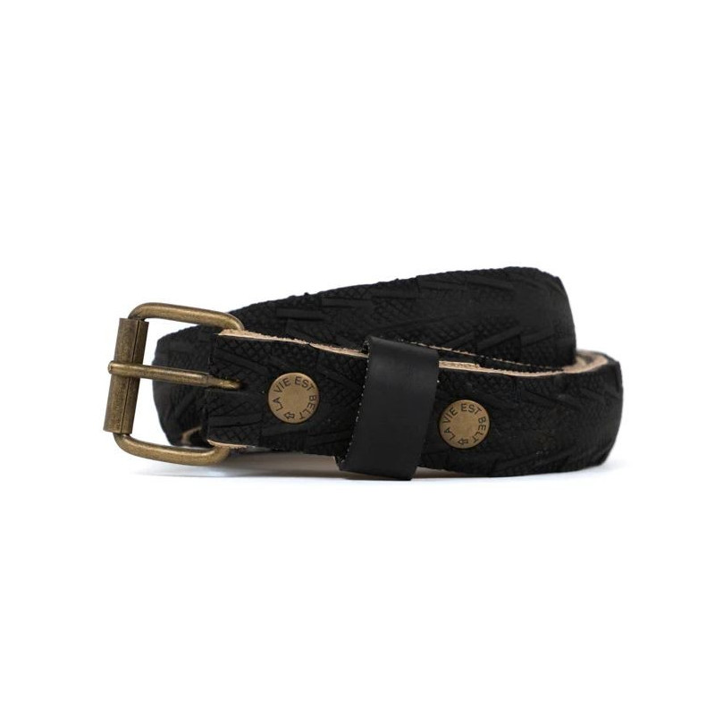 Ceinture Large en Recyclage de Pneu de Vélo - La Vie est Belt
