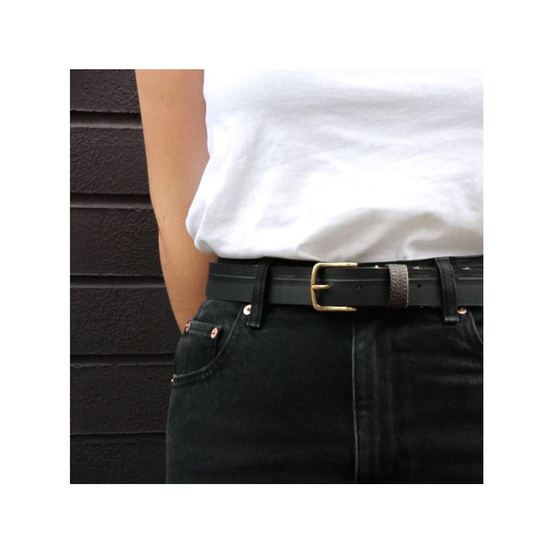 Ceinture Mixte en Recyclage de Pneu de Voiture - La Vie est Belt