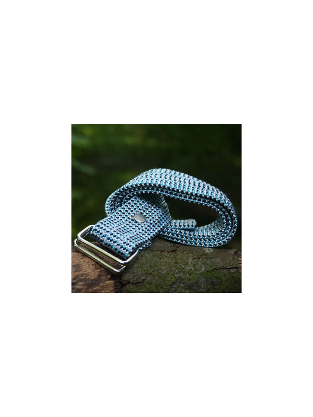 ceinture bleue en corde d'escalade
