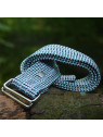 ceinture bleue en corde d'escalade