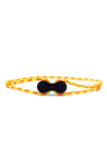 bracelet corde d'escalade jaune corail