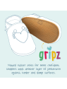 Chaussons "Girafe" Souples en Cuir pour Bébés et Enfants - Inch Blue