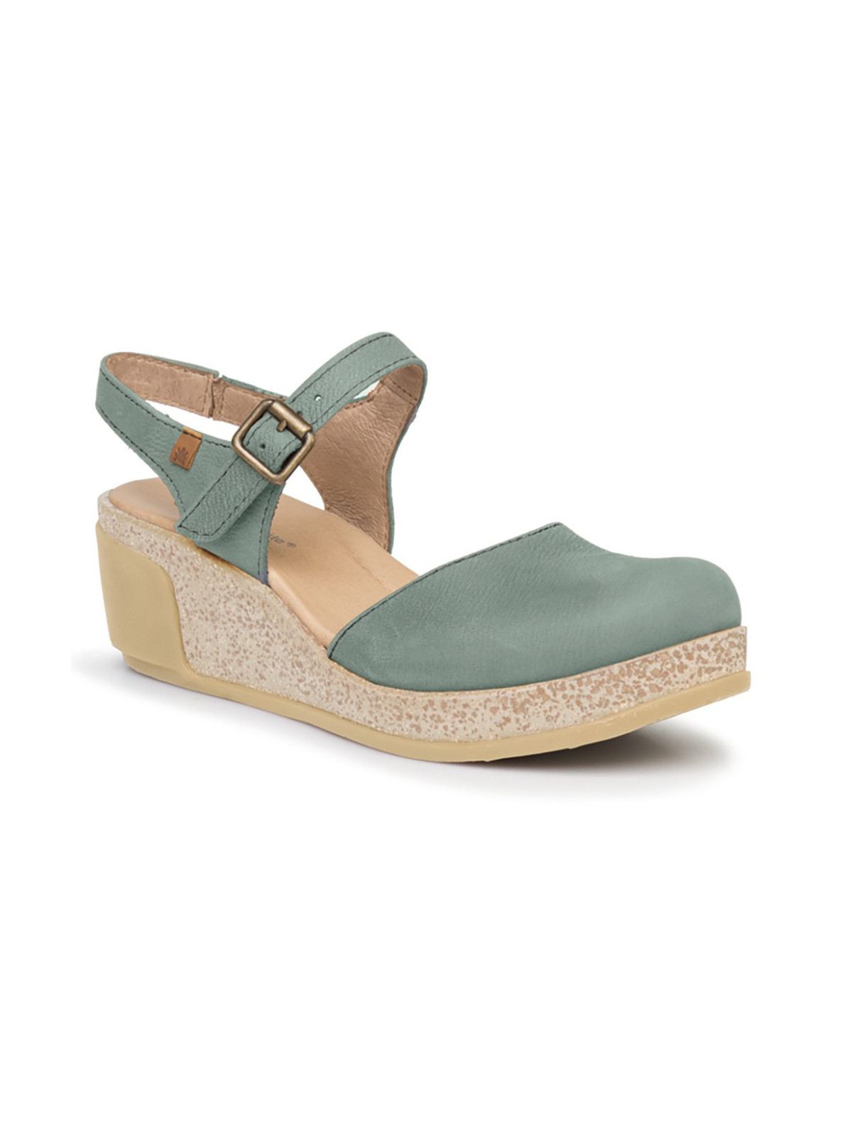 Sandales pour Femme à Talons Compensés. Leaves de El Naturalista