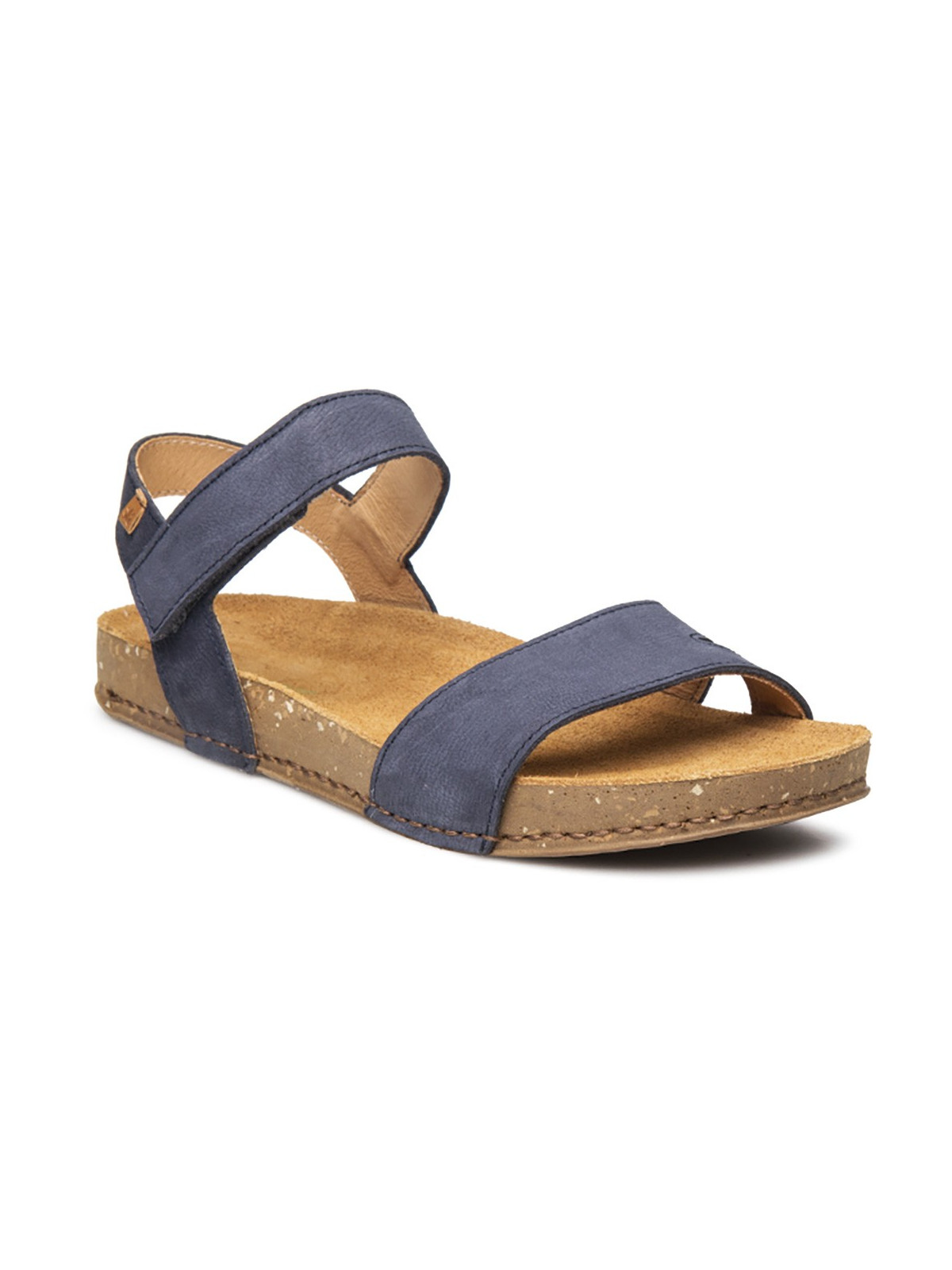 sandales cuir bleu océan
