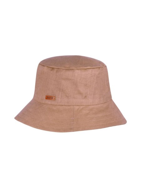 chapeau style bob bord large couleur noisette