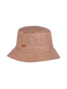 chapeau style bob bord large couleur noisette