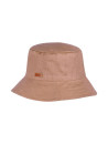 chapeau style bob bord large couleur noisette