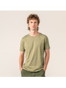 tee-shirt homme col rond kaki coupe normale