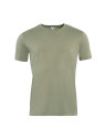 tee-shirt homme col rond kaki coupe normale