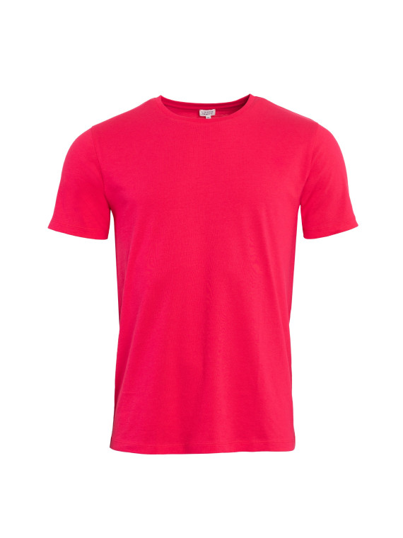 tee-shirt homme col rond rose coupe normale