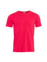 tee-shirt homme col rond rose coupe normale