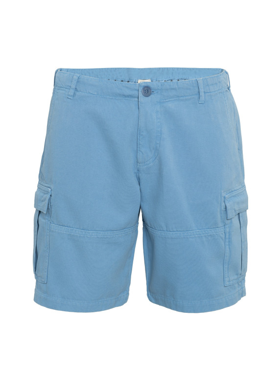 bermuda homme poche cargo bleu