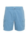 bermuda homme poche cargo bleu