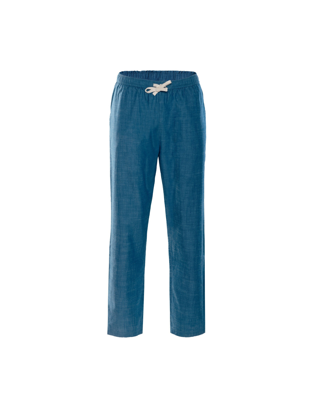 pantalon léger en toile denim taille élastique