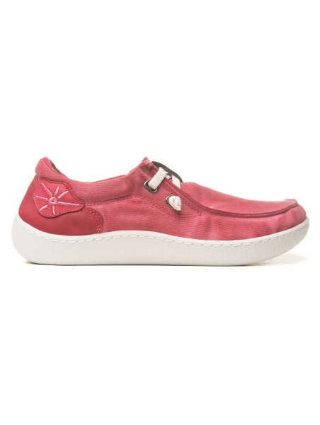Chaussures Confortables en Coton Bio Couleur Fraise - Sunni Sabbi