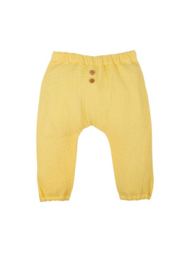pantalon bébé couleur jaune taille élastique