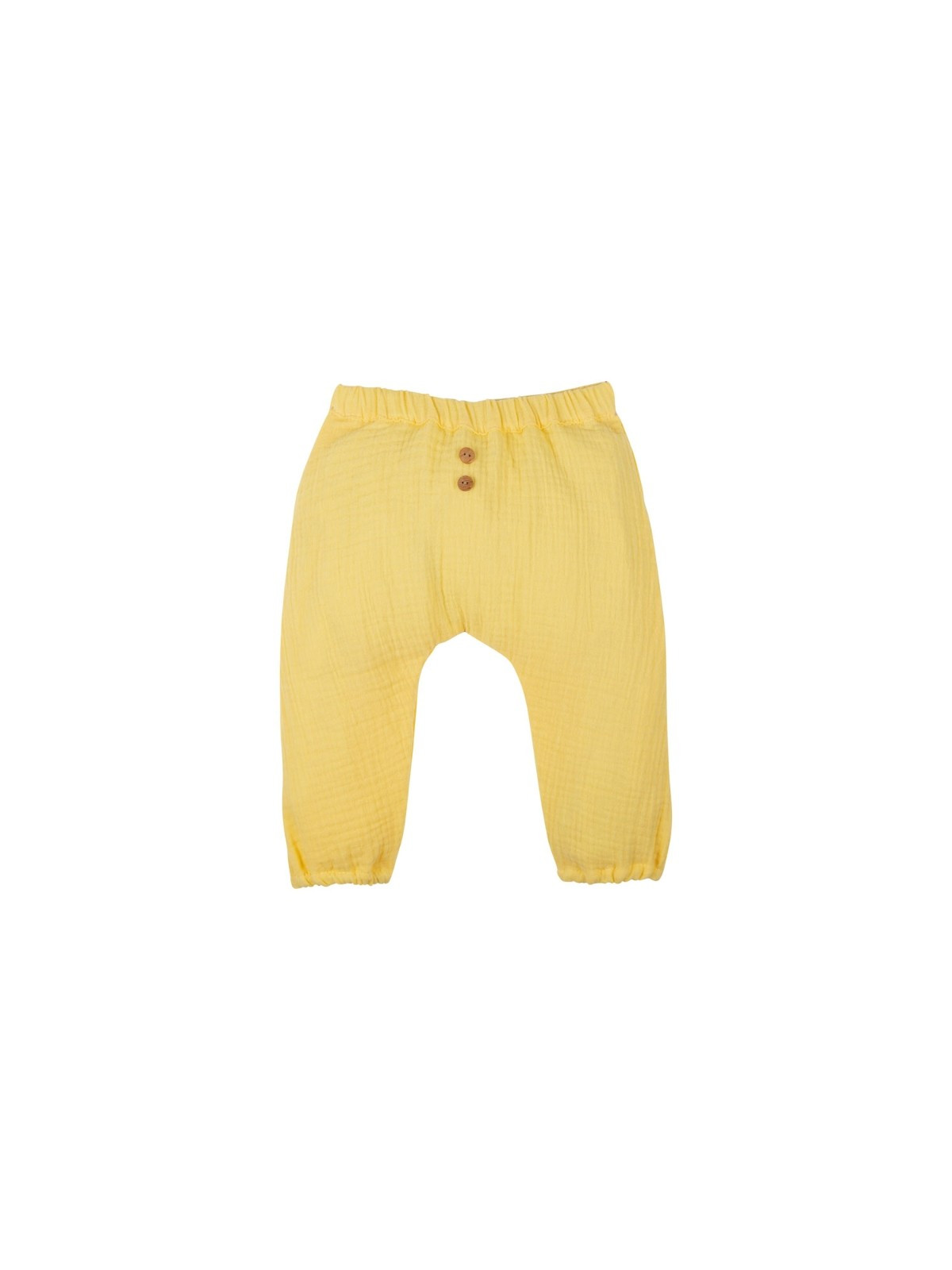 pantalon bébé couleur jaune taille élastique