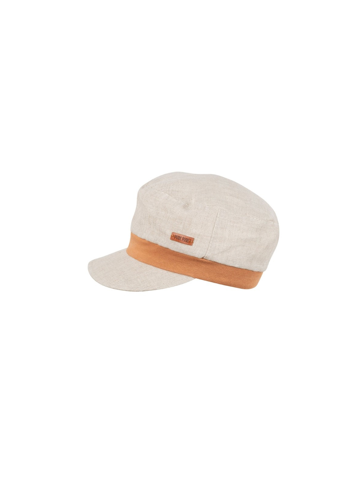 casquette couleur nature en lin