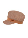 casquette couleur noisette en lin