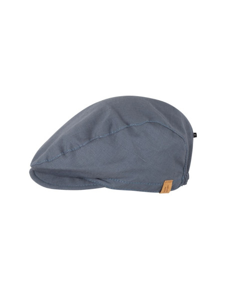 casquette légère en lin et coton gris/bleu
