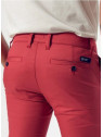 pantalon chino homme coupe droite rouge