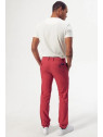 pantalon chino homme coupe droite rouge