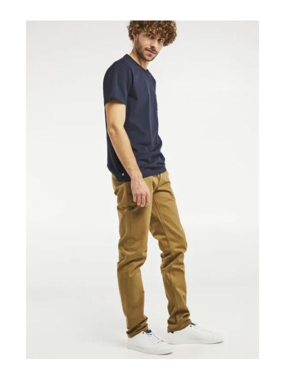 pantalon chino coupe droite homme couleur sable