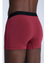 boxer homme coton bio albero natur rouge bande élastique noire