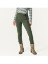 pantalon taille élastique 2 poches à l'arrière vert foncé