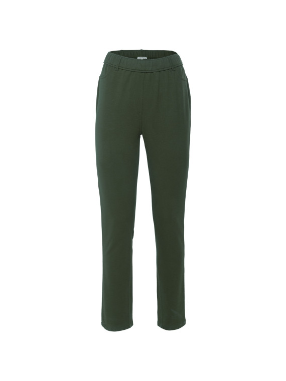 pantalon taille élastique 2 poches à l'arrière vert foncé