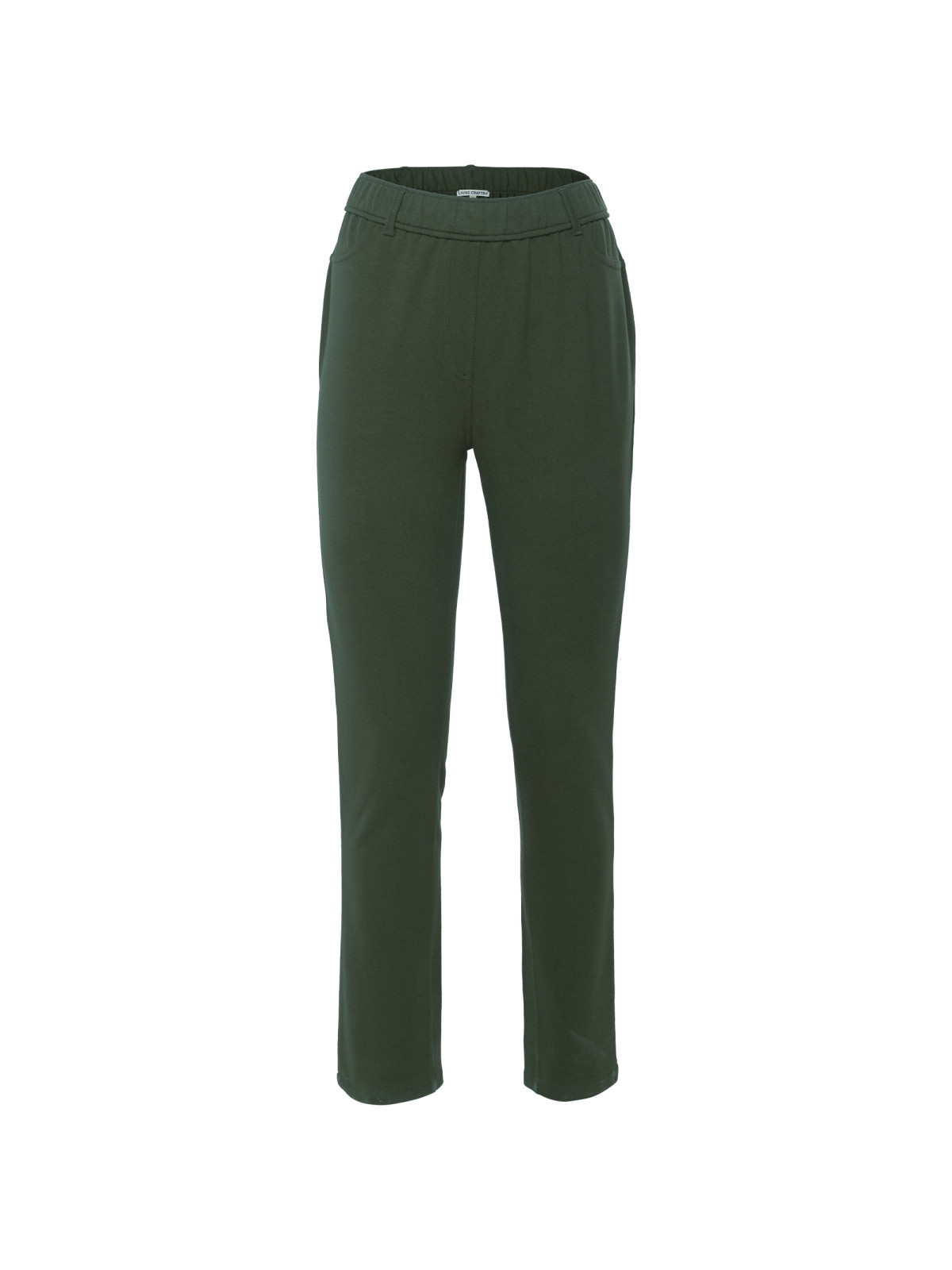 pantalon taille élastique 2 poches à l'arrière vert foncé