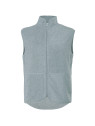gilet sans manche zippé gris clair