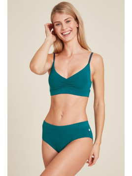 culotte femme bleu élastique large