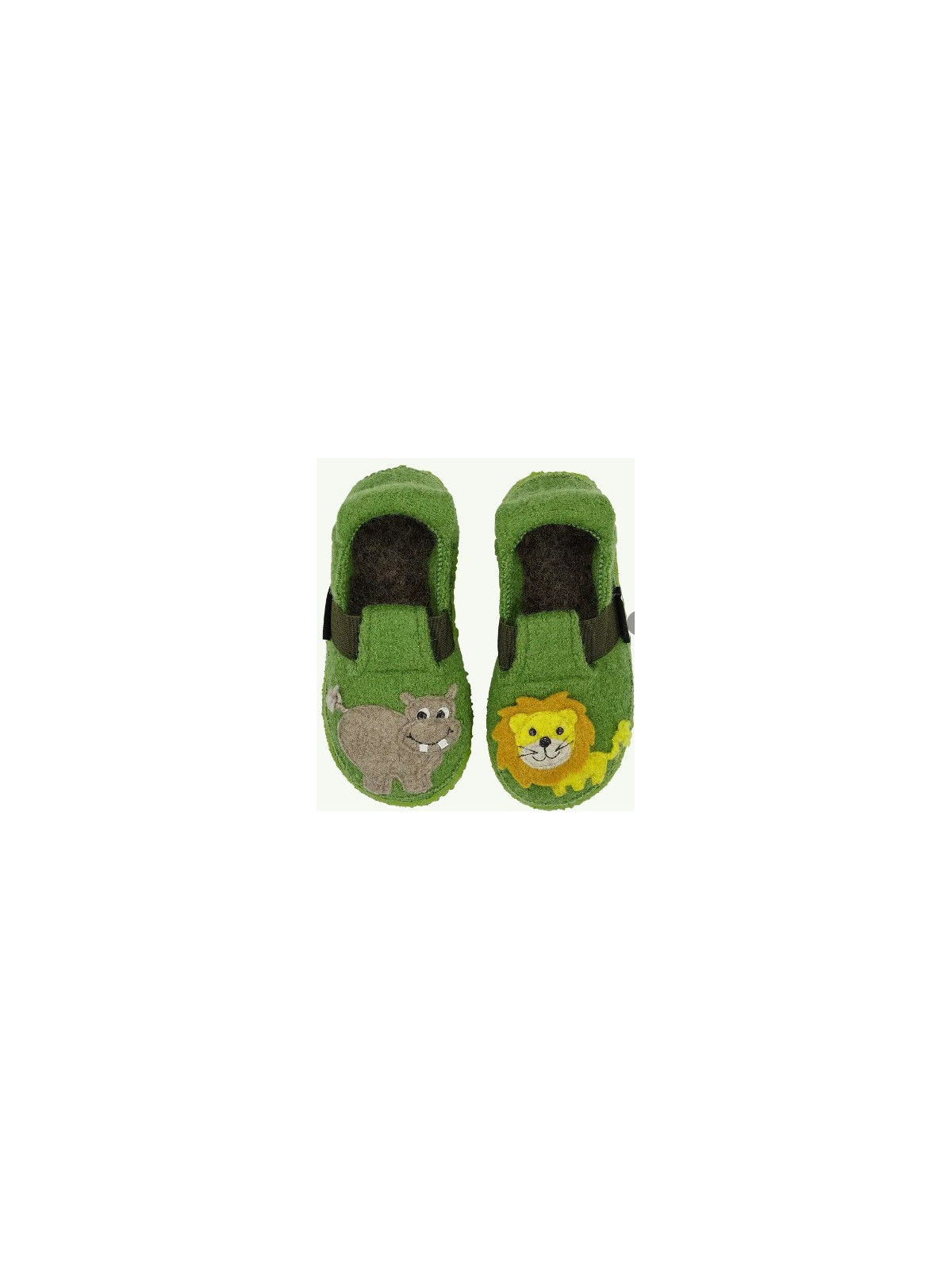 Chaussons pour Enfant en Pure Laine, Motifs Jungle - Nanga