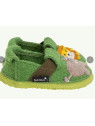 Chaussons pour Enfant en Pure Laine, Motifs Jungle - Nanga