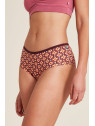 panty femme imprimés vintages oranges et bordeaux