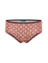 panty femme imprimés vintages oranges et bordeaux face