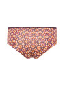 panty femme imprimés vintages oranges et bordeaux dos